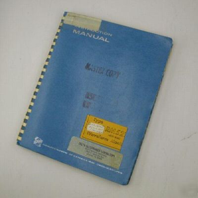 Tektronix RM527 oscilloscope instruction manual