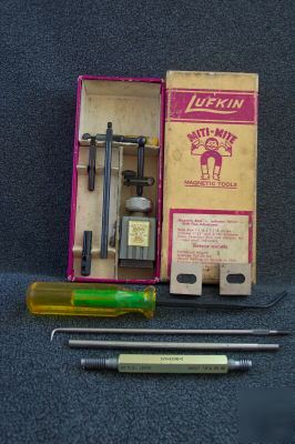 Variety machinist tools lot/lufkin magnet base/doall 