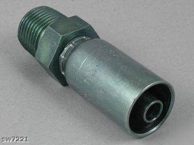 (10) mp-06-08 male pipe hydraulic hose ends/fittings